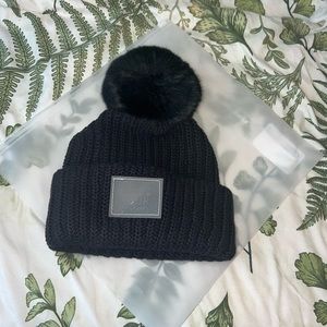 Love your melon black pom hat